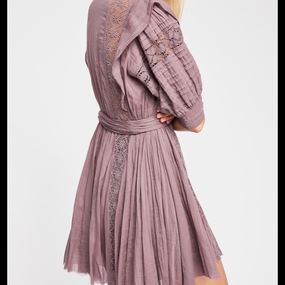 NEW NWT Free People Sydney Mini Dress Purple - Picture 7 of 7